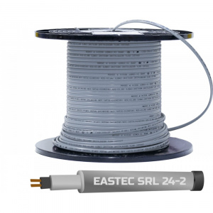 EASTEC SRL 24-2 M=24W (300М/РУЛ.),ГРЕЮЩИЙ КАБЕЛЬ БЕЗ ОПЛЕТКИ